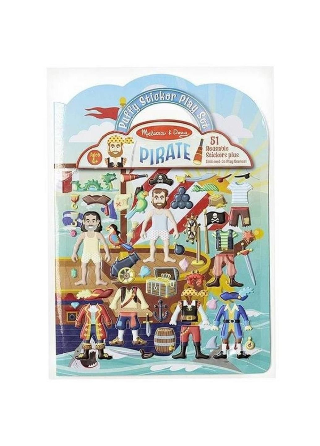Набор для творчества Объемные наклейки Пираты (MD9102) Melissa&Doug (249597268)