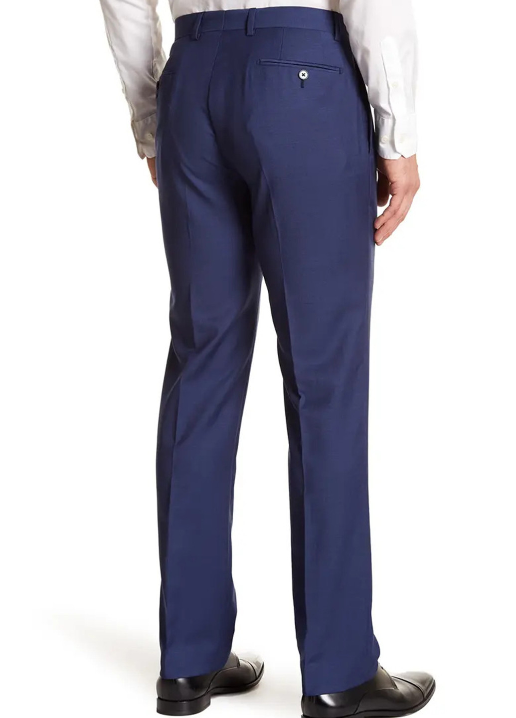 Синие классические демисезонные классические, прямые брюки Calvin Klein