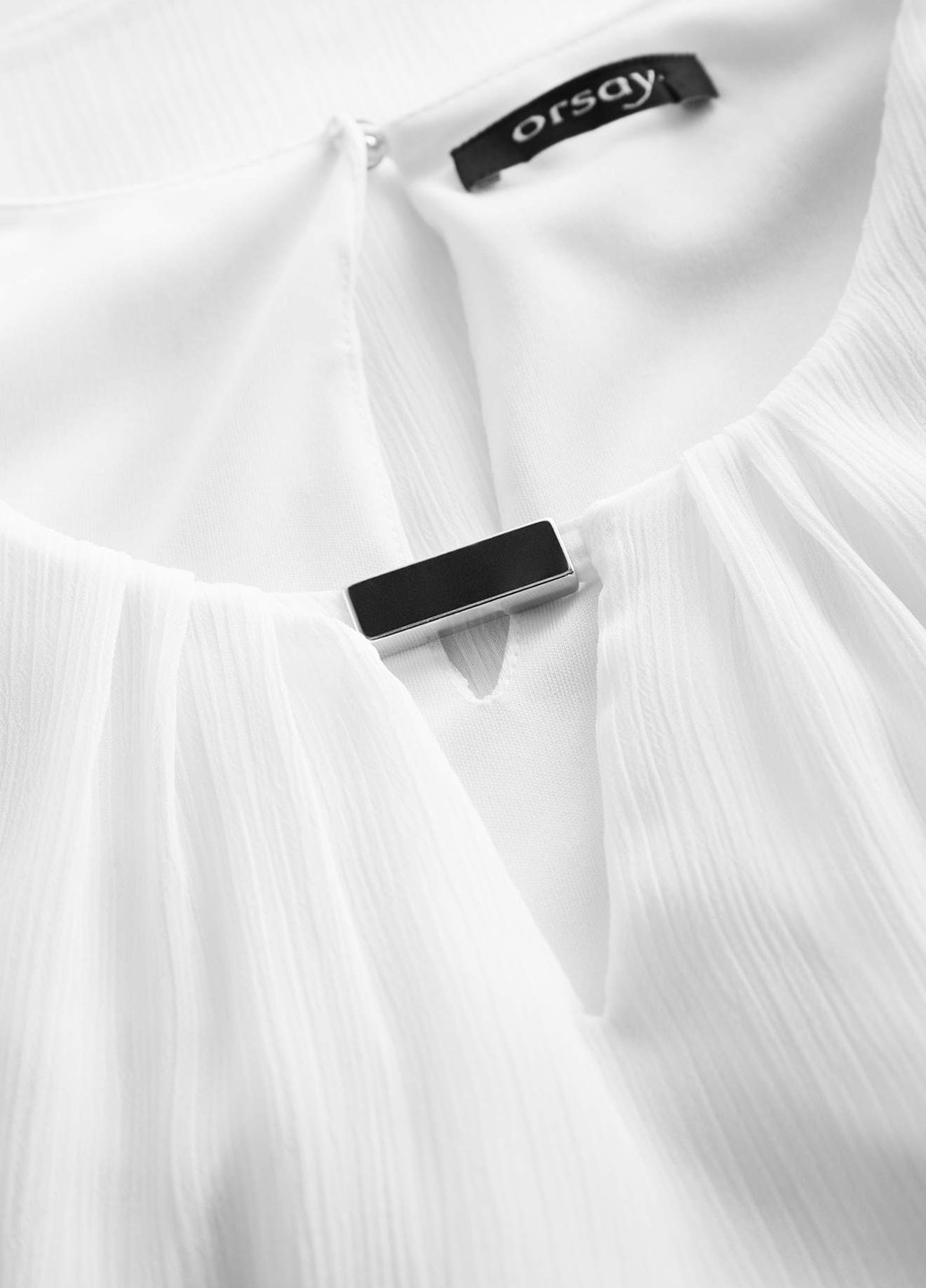 Біла демісезонна блуза з довгим рукавом Orsay