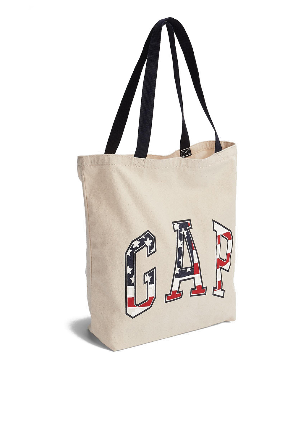 Сумка Gap шоппер, экосумка логотип белая пляжная