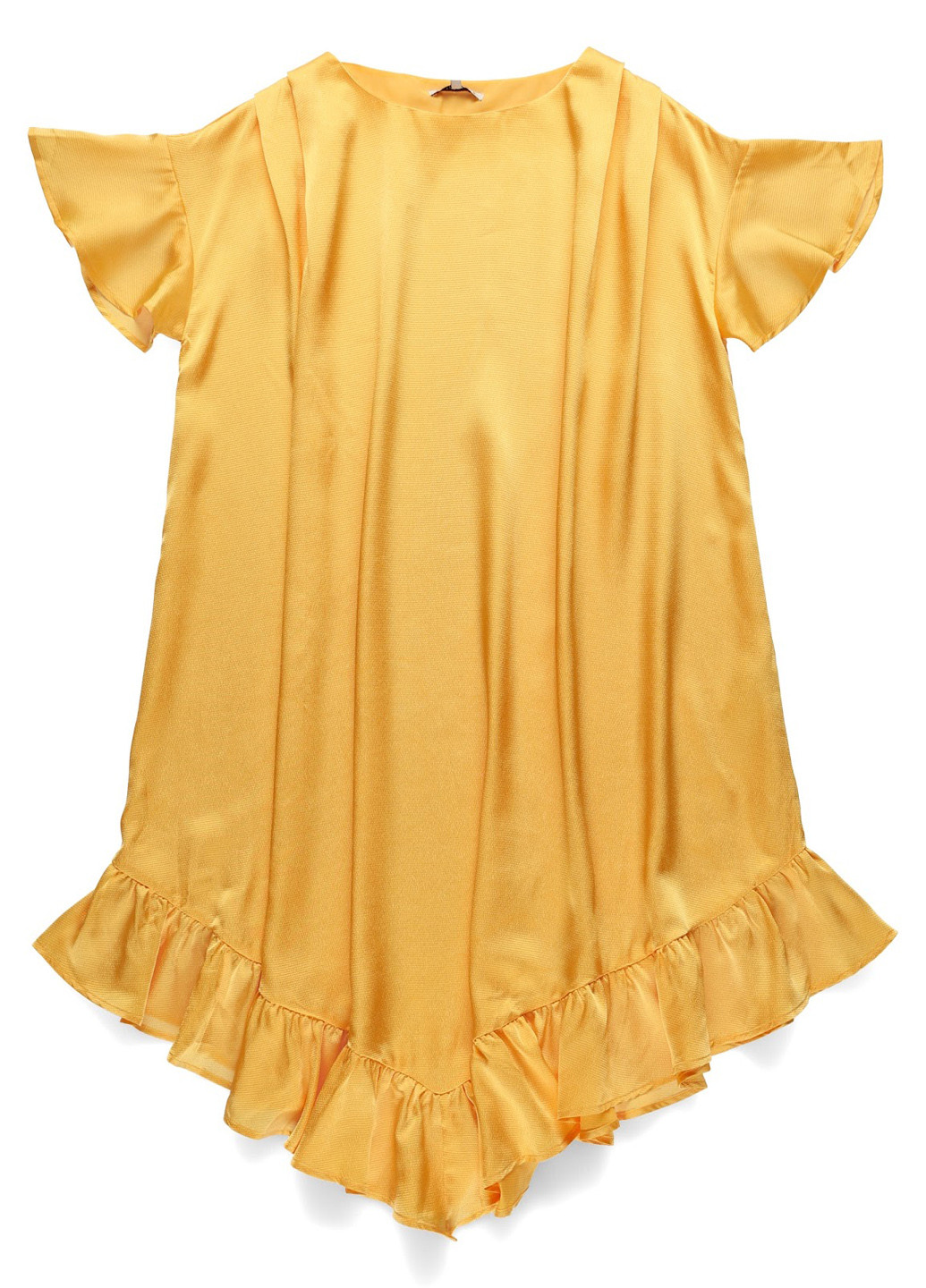 Желтое кэжуал платье а-силуэт MINT&BERRY однотонное