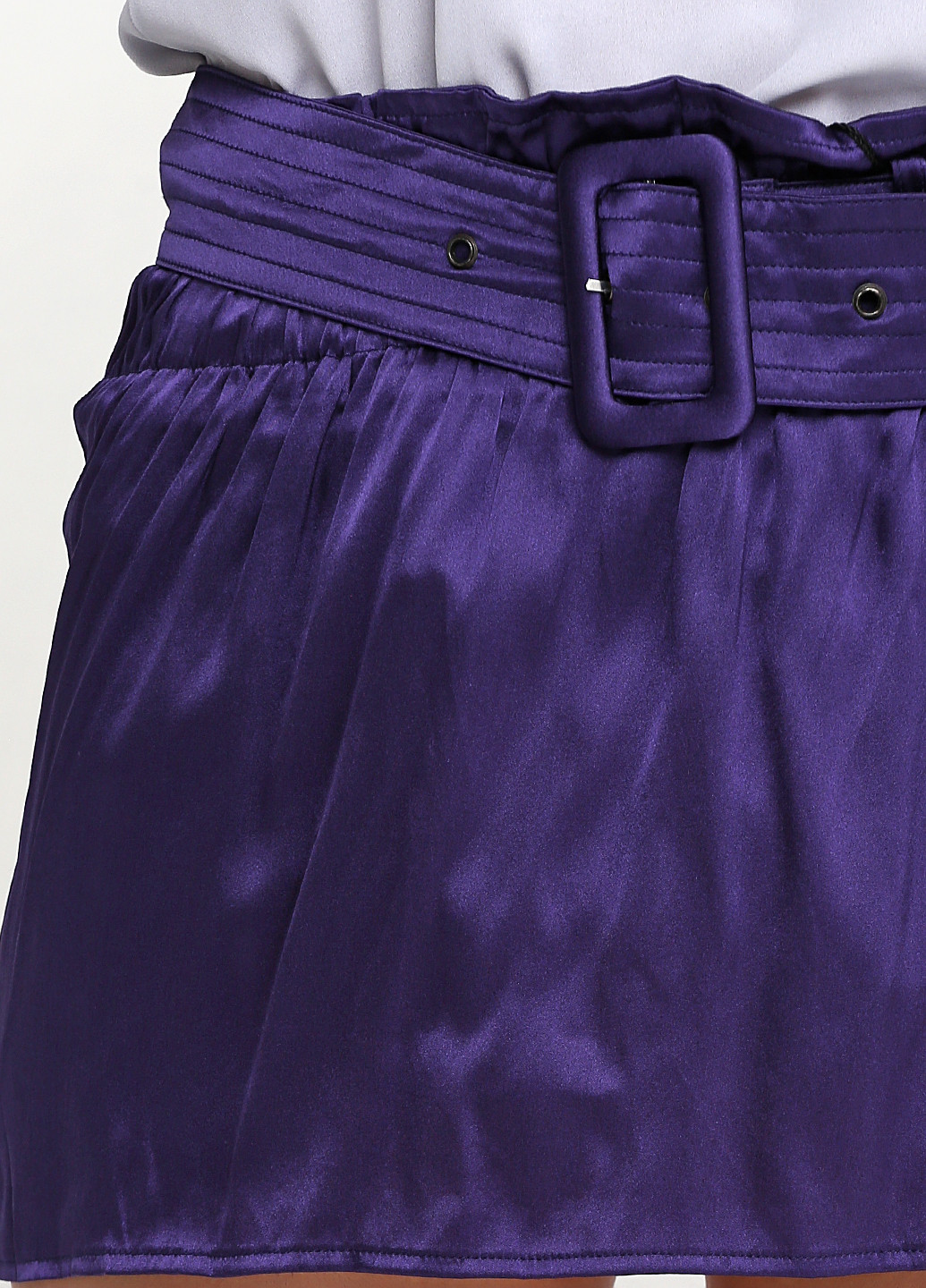 Фиолетовая кэжуал однотонная юбка Patrizia Pepe мини