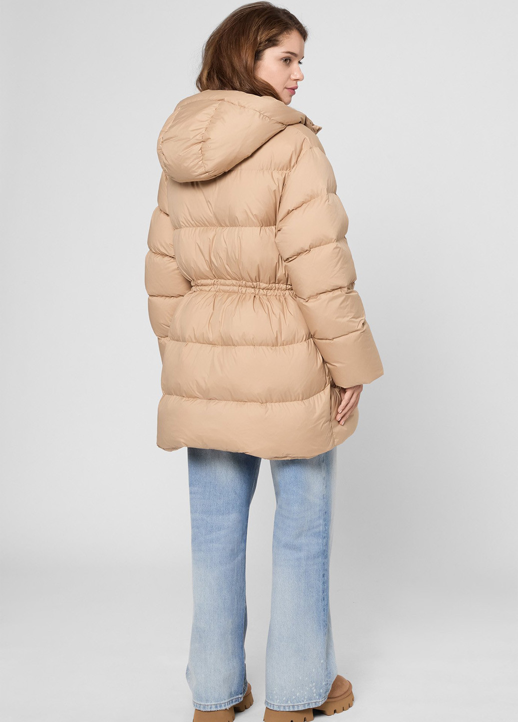 Бежевый зимний Пуховик PRPY