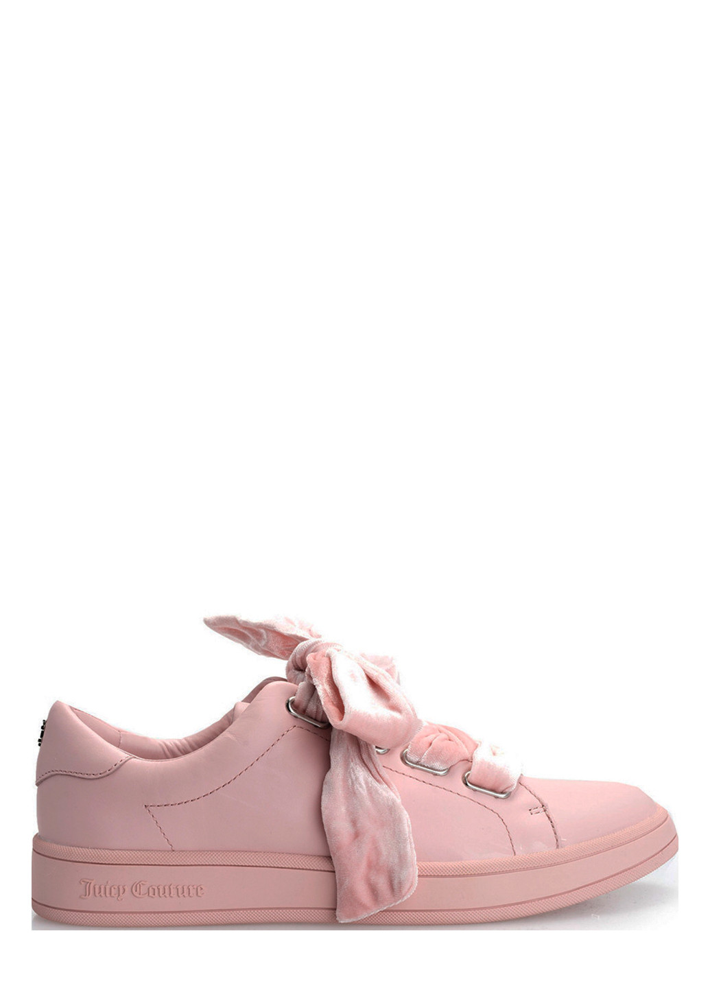 Рожеві рожеві кеди з оксамитовими шнурівками Juicy Couture