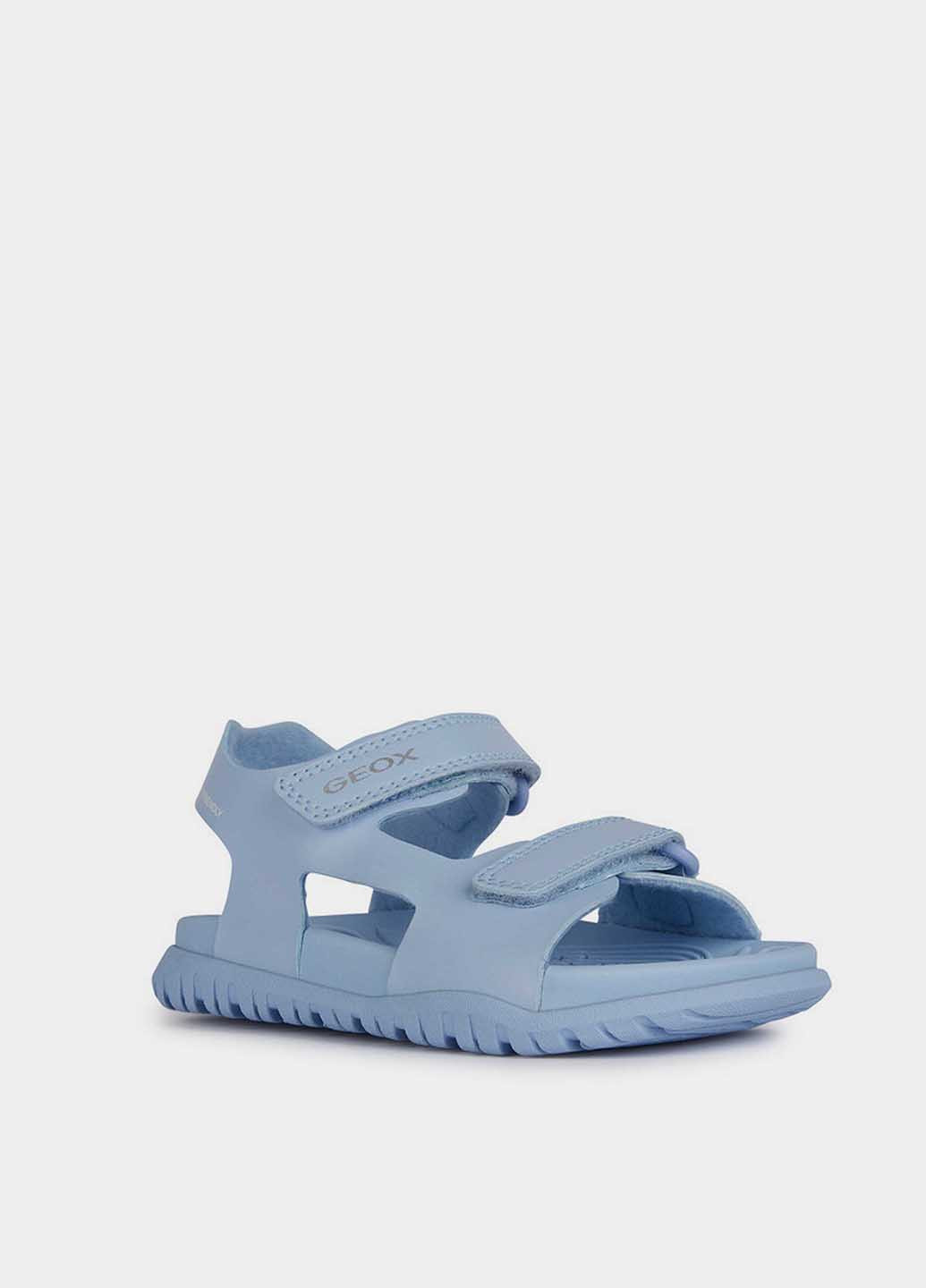 Голубые спортивные сандалии Geox на липучке
