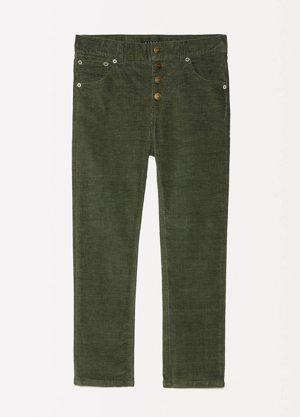 Оливковые демисезонные зауженные джинсы United Colors of Benetton