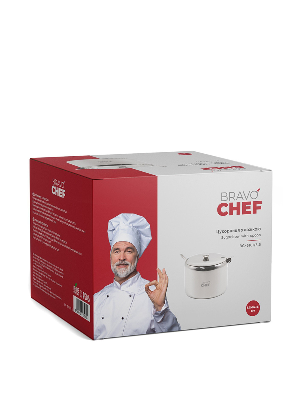 Сахарница, 8,5 см Bravo Chef (270097378)