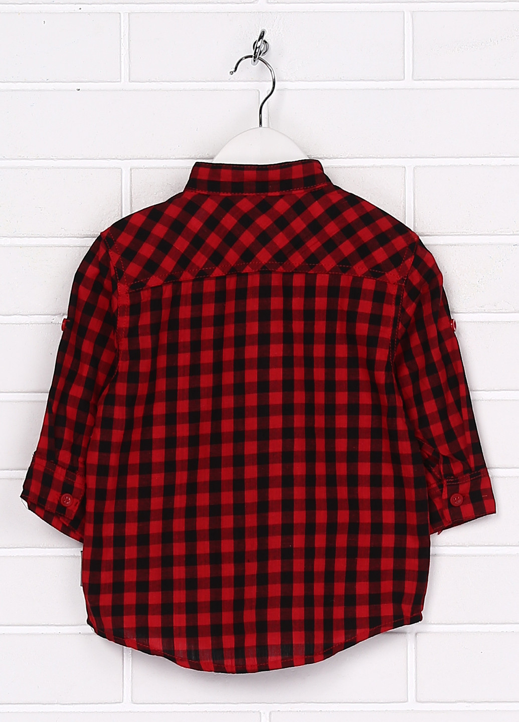 Темно-красная кэжуал рубашка в клетку Bonito с длинным рукавом