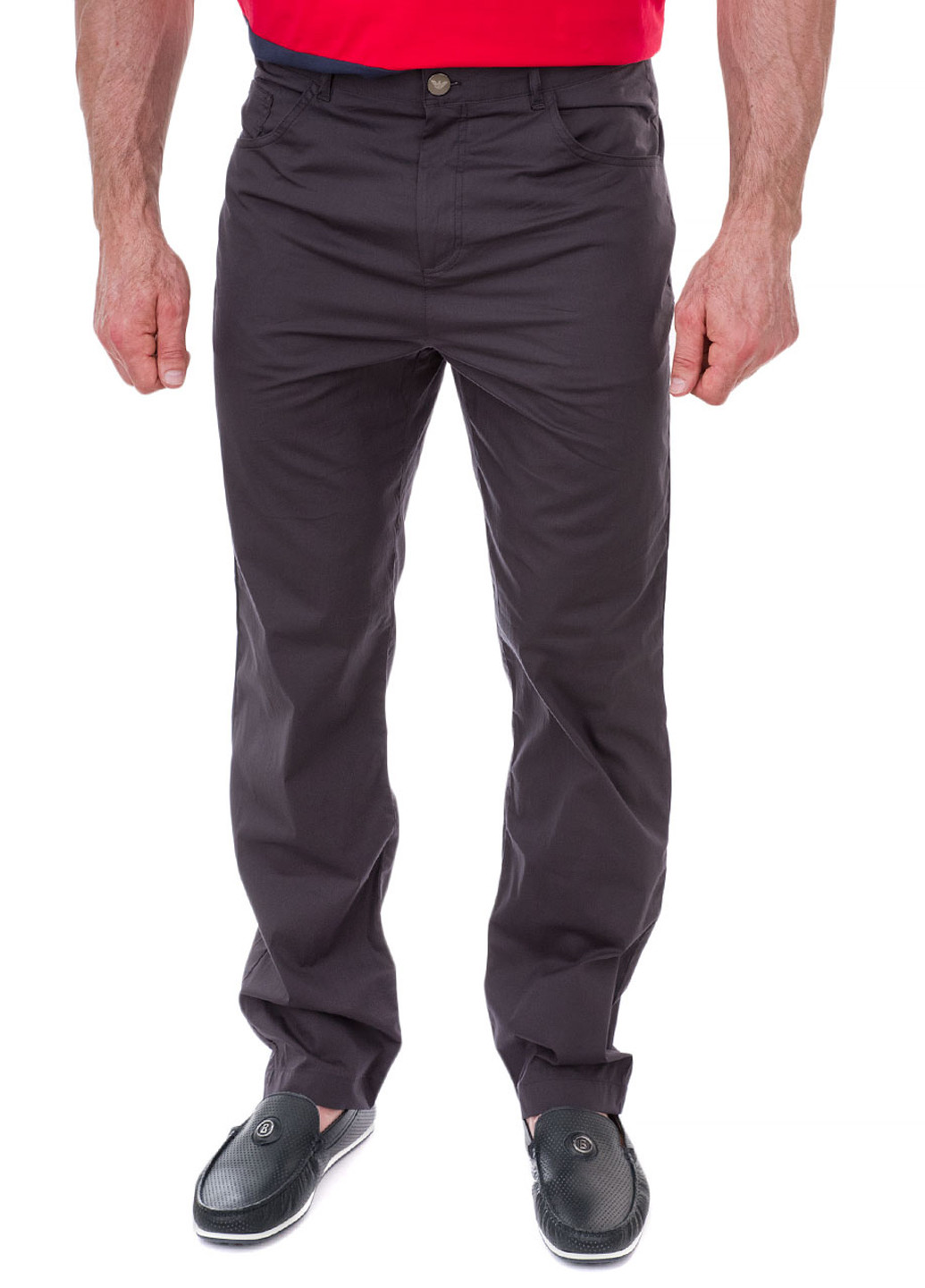 Черные кэжуал демисезонные прямые брюки ARMANI EA7