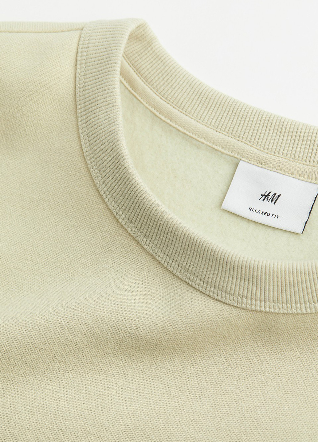 Фісташковий світшот H&M колор блок без декору (311950429)