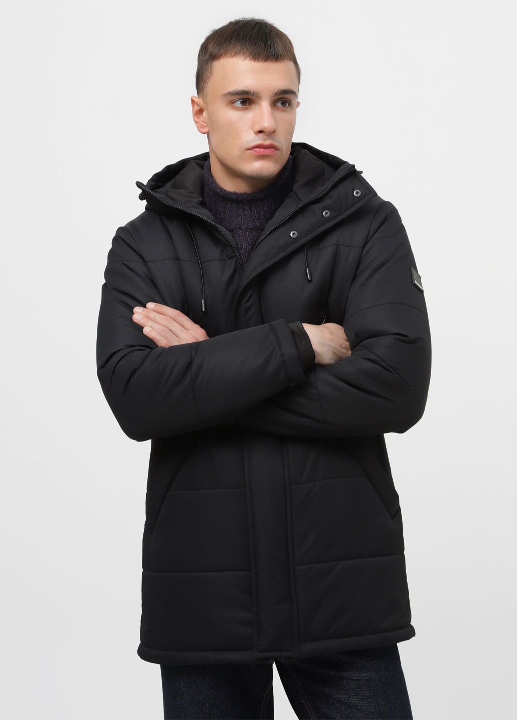 Чорна зимня куртка Braska Б-6/301
