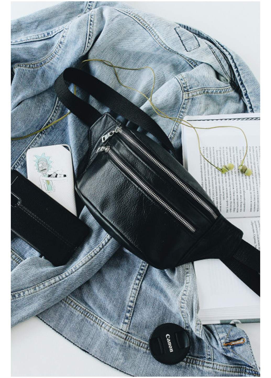 Жіноча сумка на пояс (бананка) 30,5х14 см Sambag (210478197)