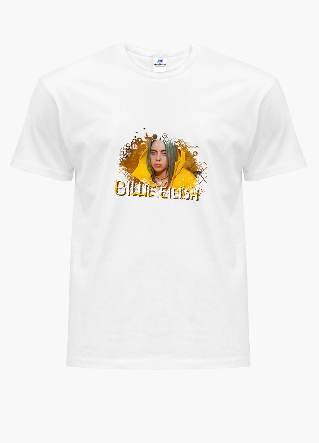 Біла демісезонна футболка дитяча билли айлиш (billie eilish) білий (9224-1215) 164 см MobiPrint