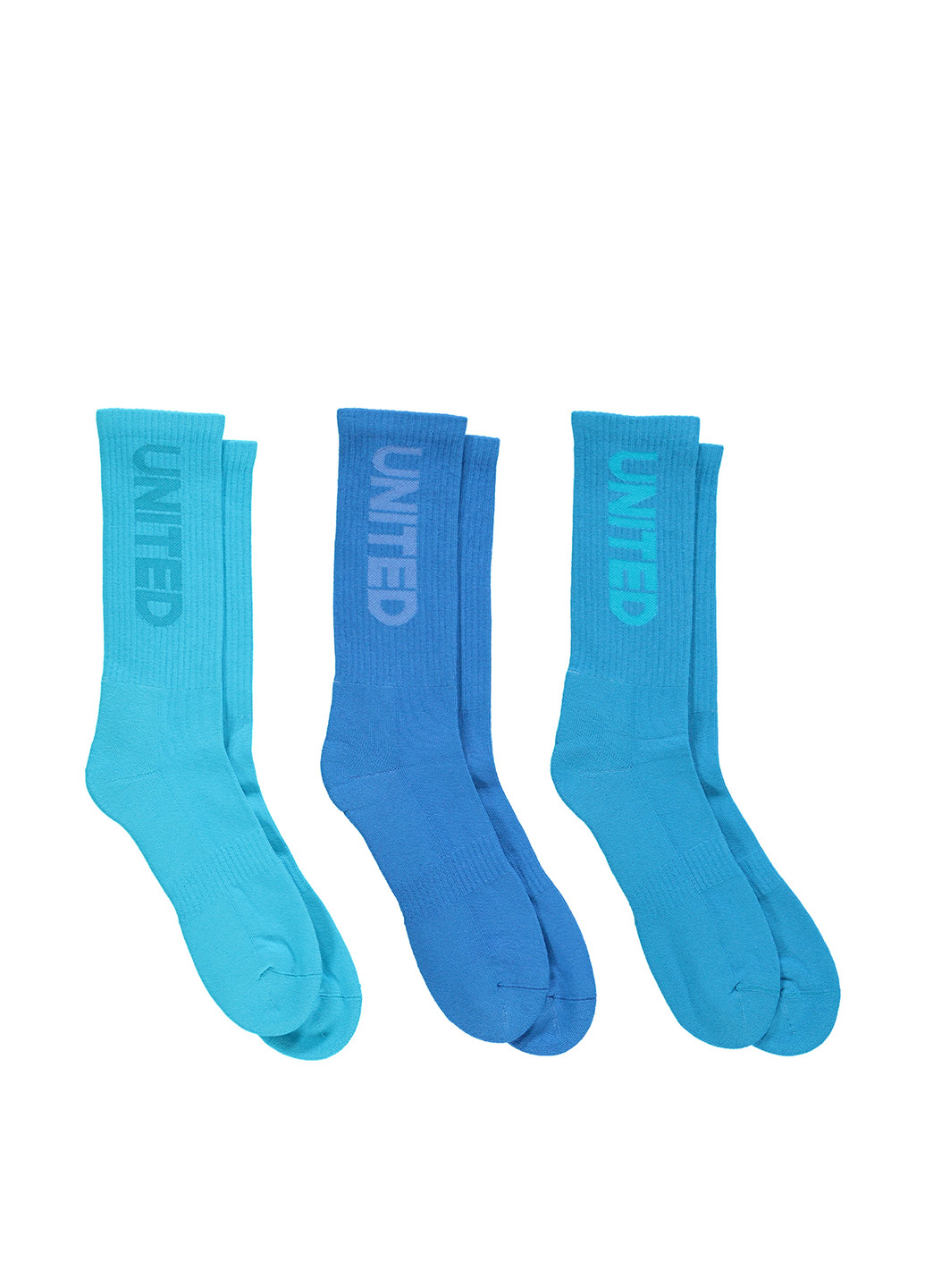 Комбинированные носки (3 пары) UNITED4 логотипы (329148658)