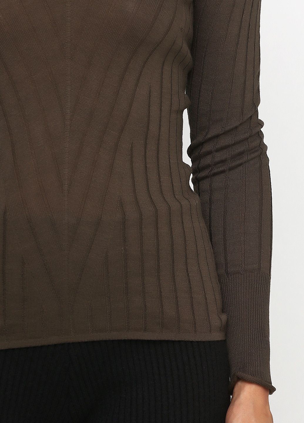 Оливковый (хаки) демисезонный пуловер пуловер Sassofono