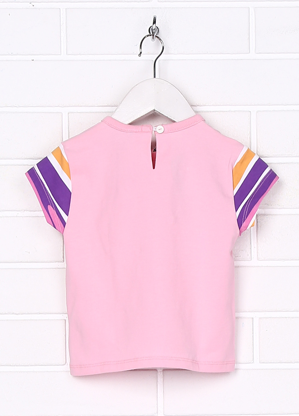 Розовая летняя футболка с коротким рукавом Take Two