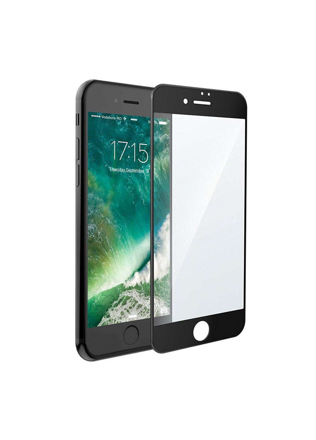 Скло захисне 3D для iPhone 7Plus / 8Plus black CAA (220513228)