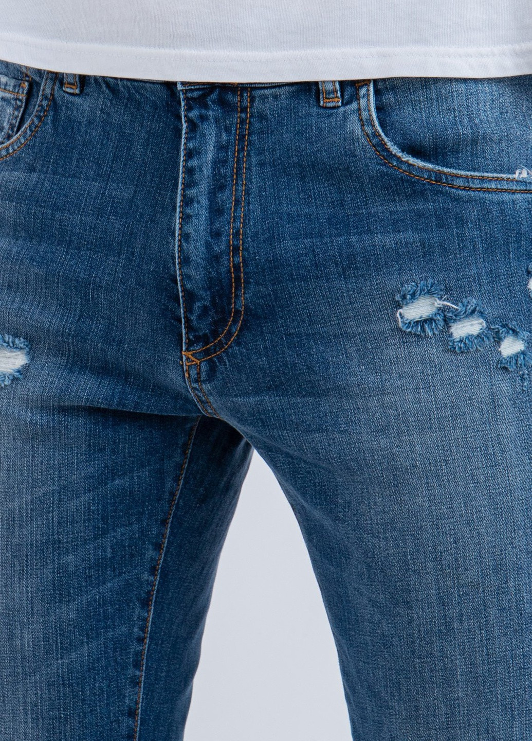 Сині джинси з потертостями Dolce & Gabbana (228877492)