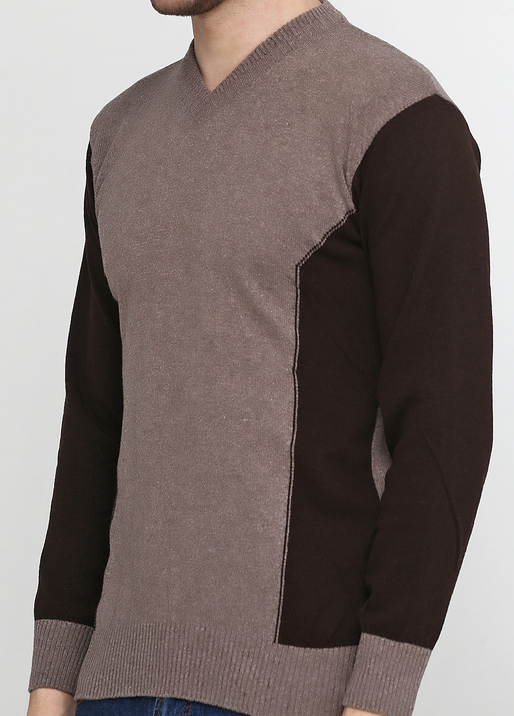 Бежевый демисезонный пуловер пуловер Enbiya
