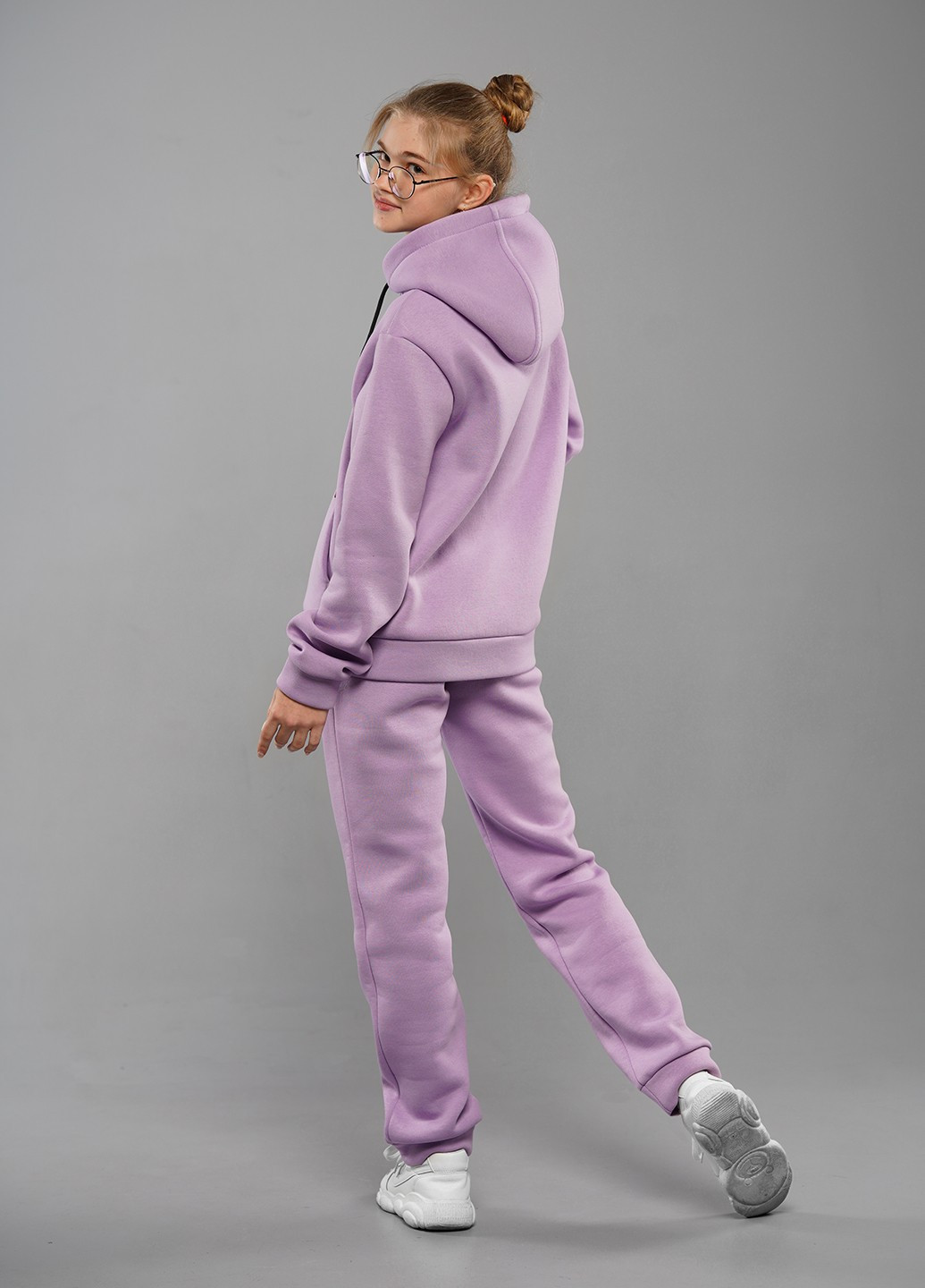 Бузковий зимовий спортивний костюм з написами Sinthia (210694175)