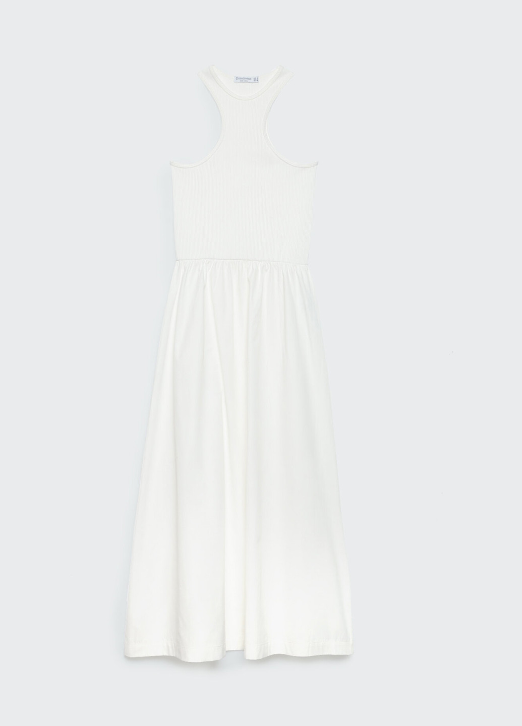 Білий кежуал сукня сукня-майка Stradivarius однотонна
