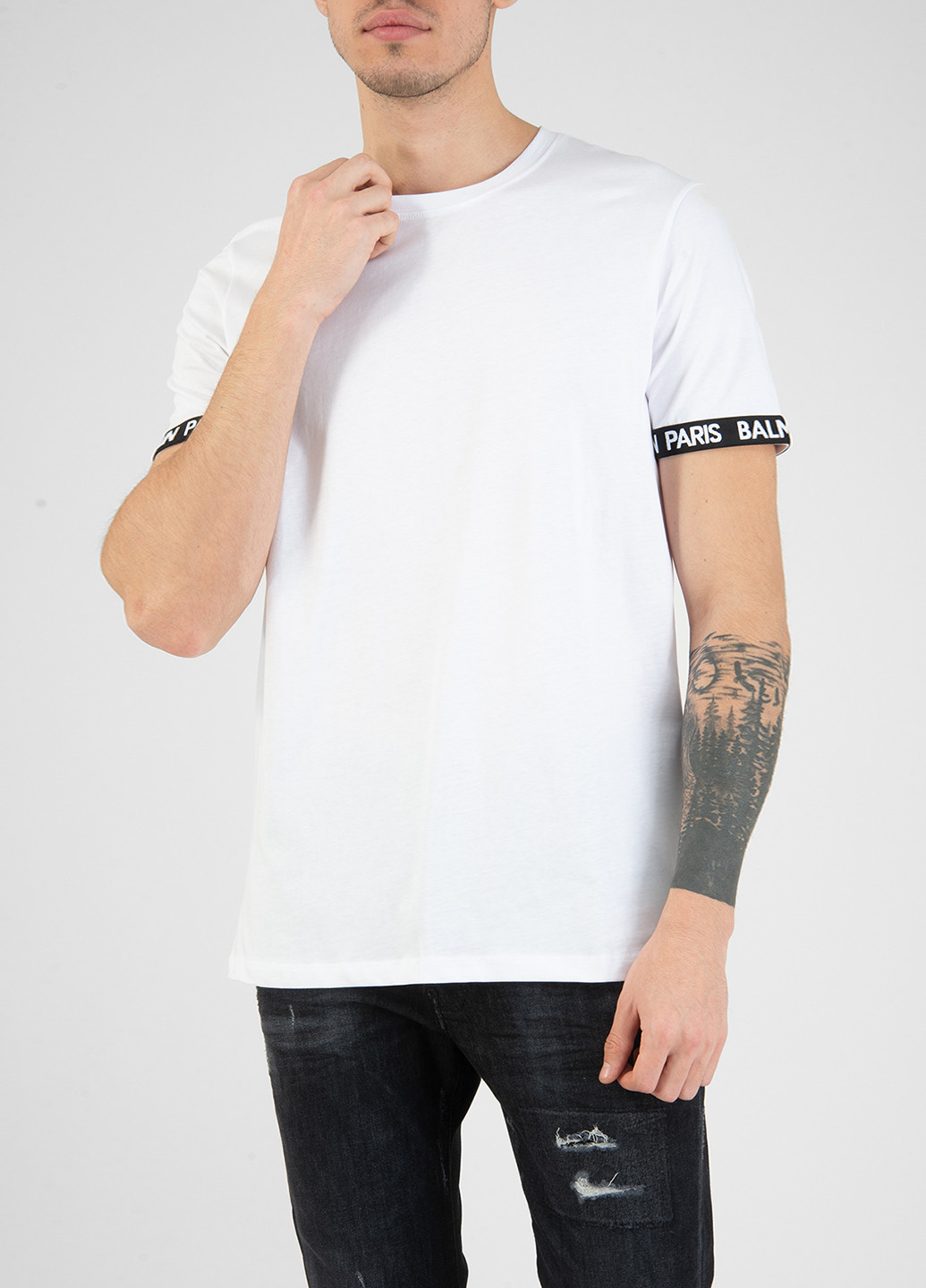 Белая футболка Balmain