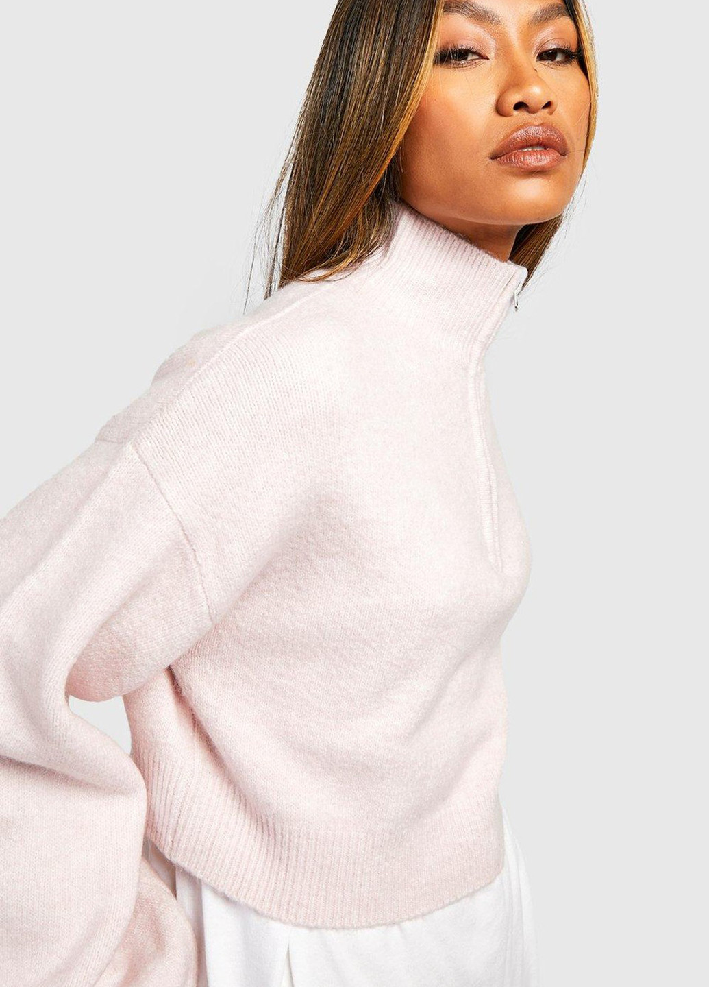 Светло-розовый демисезонный джемпер джемпер Boohoo