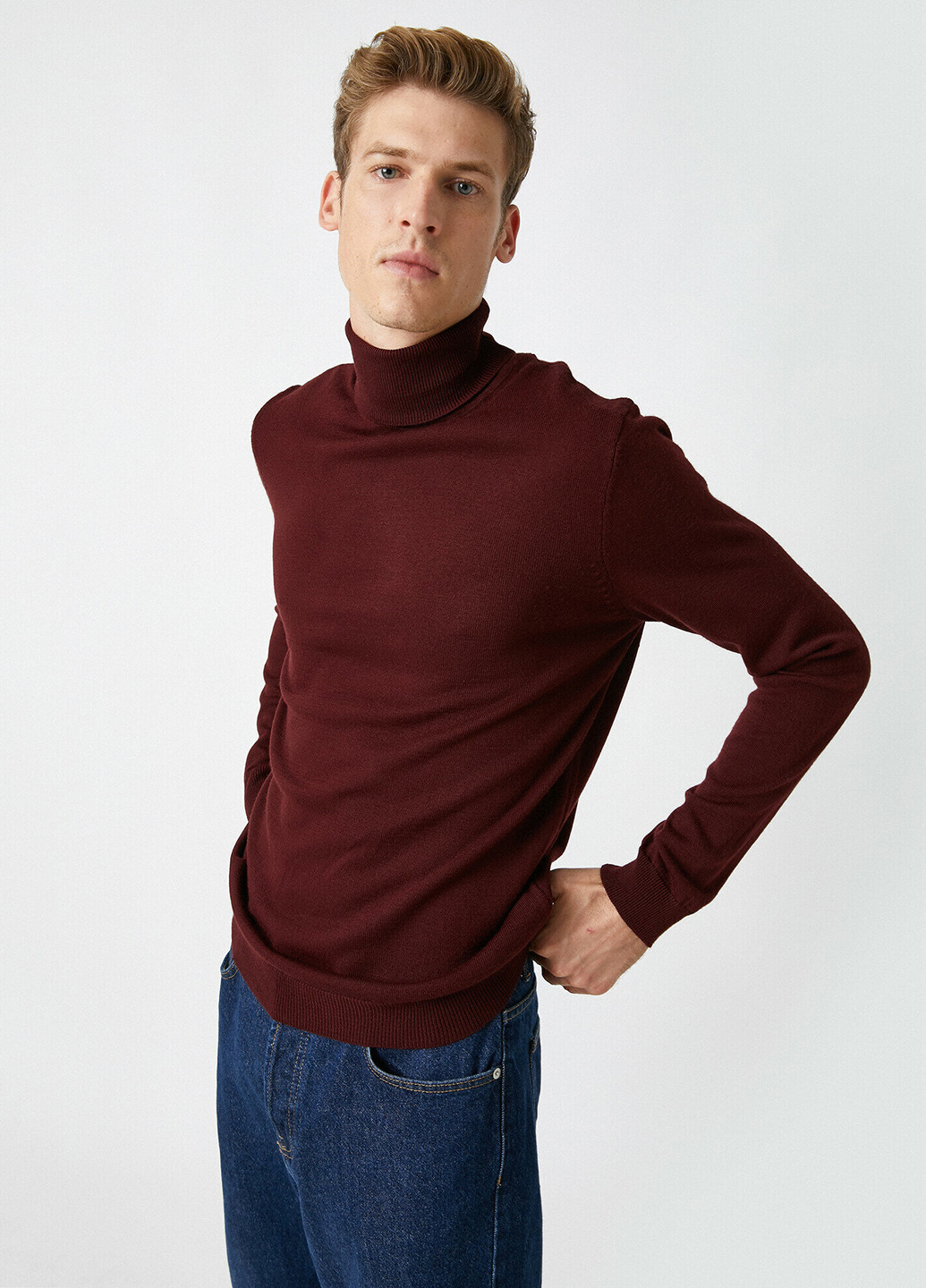 Бордовый демисезонный свитер KOTON