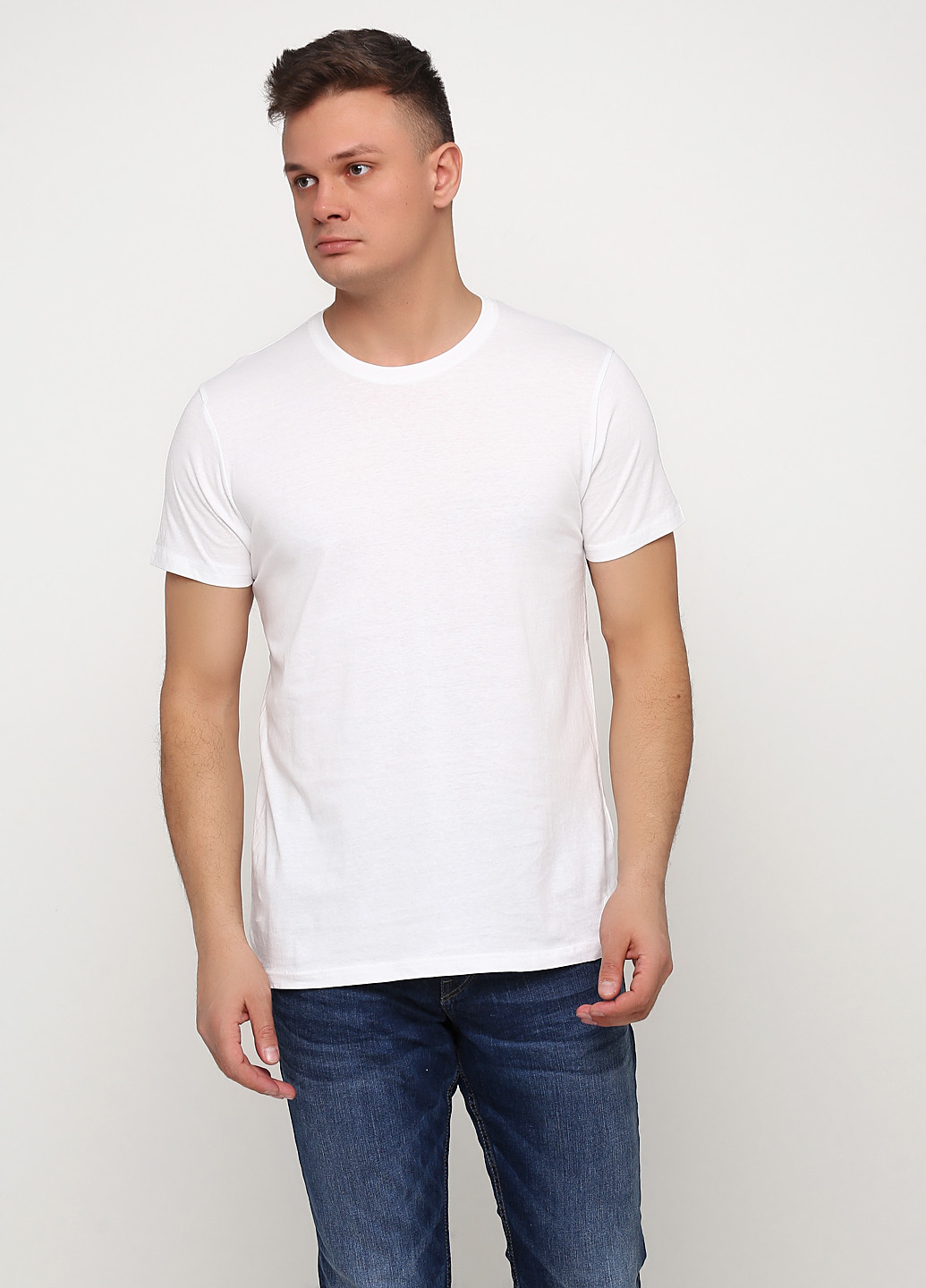 Біла футболка Solid