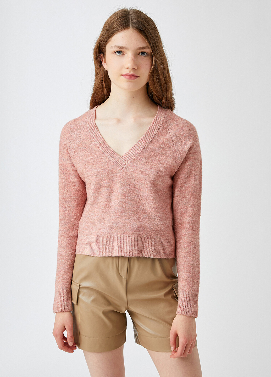 Розовый демисезонный пуловер пуловер KOTON