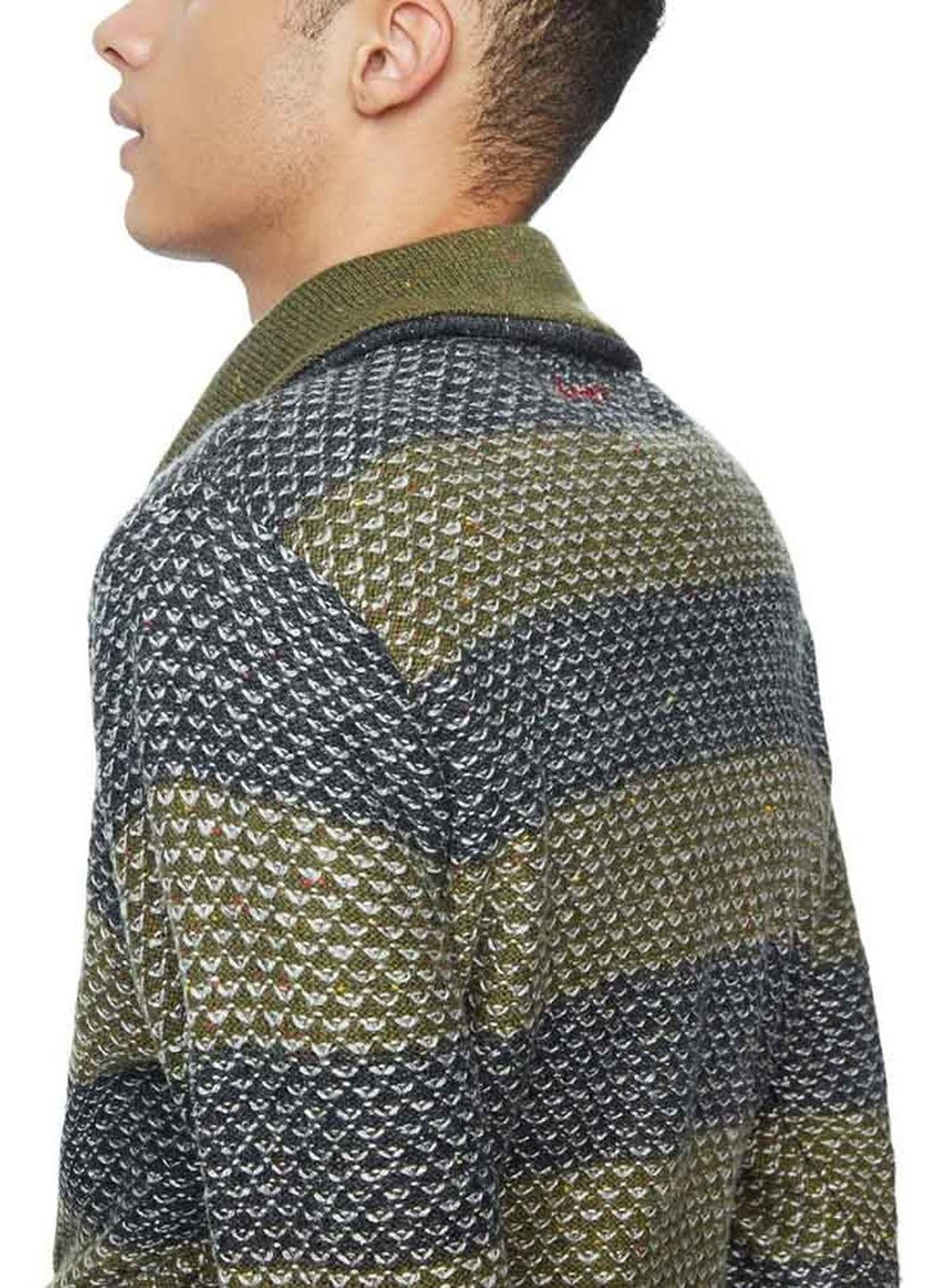 Оливковый (хаки) демисезонный свитер Desigual