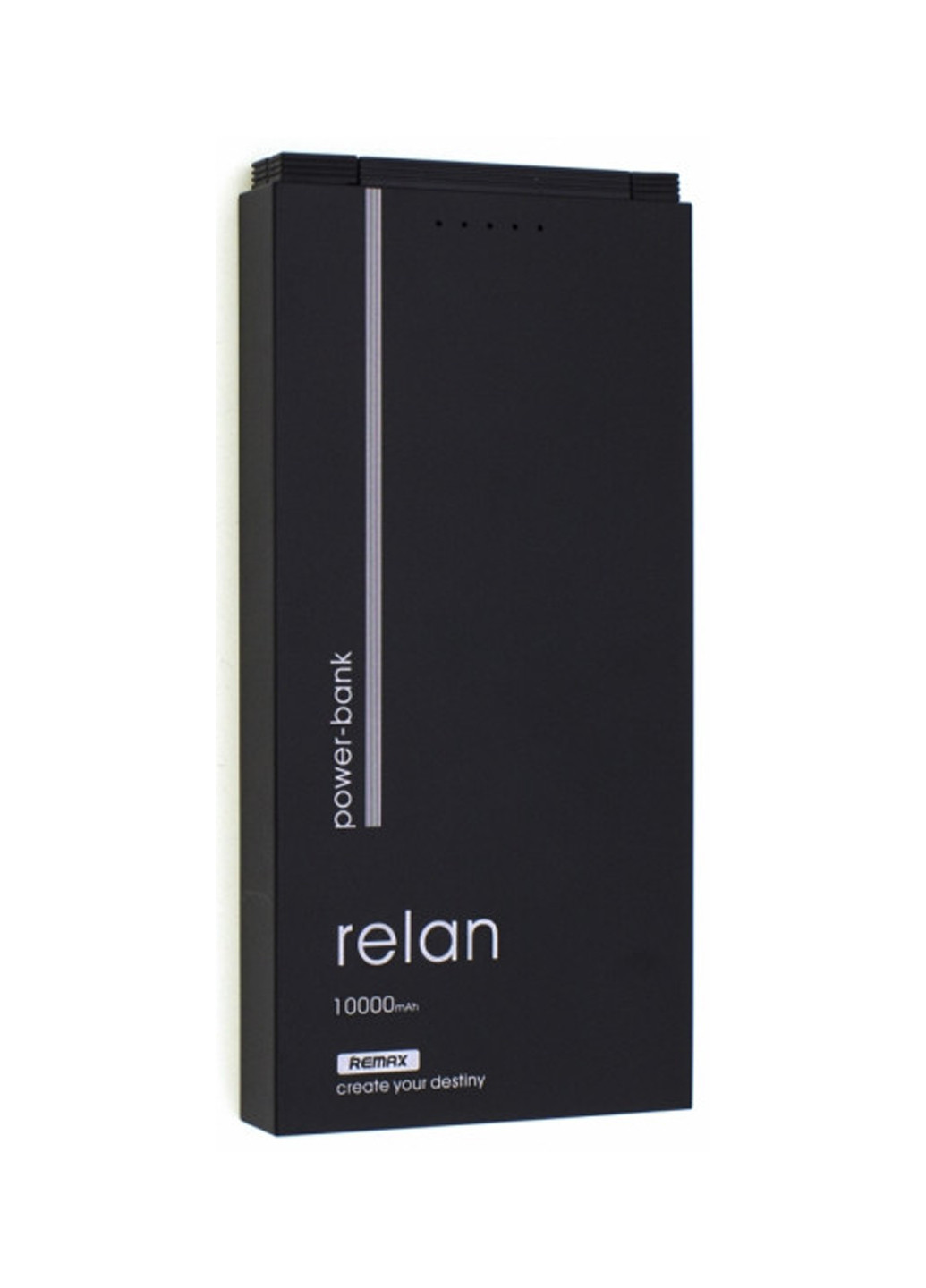 Портативное зарядное устройство Relan 10000mAh 2USB-2A with 2in1 black (павербанк) Remax RPP-65-BLACK