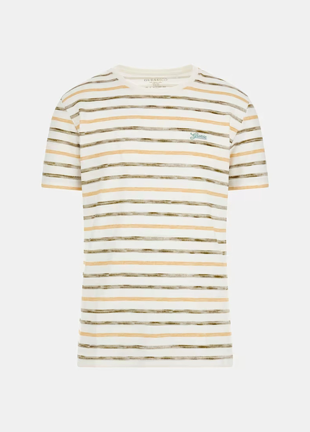 Молочная футболка Guess
