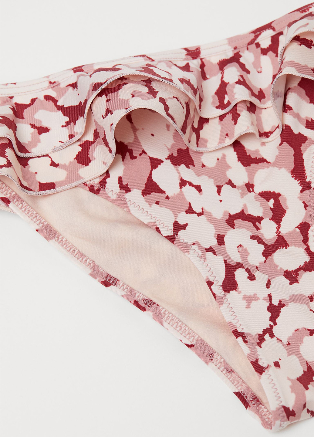 Розовые купальные трусики-плавки с абстрактным узором H&M