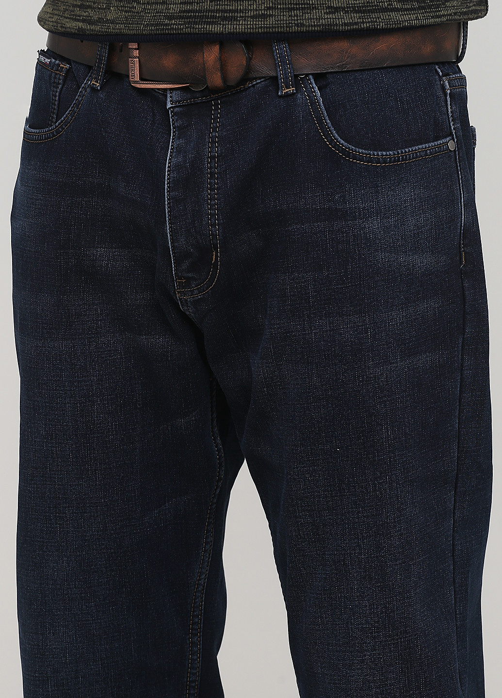 Темно-синие зимние прямые джинсы DSQATARD