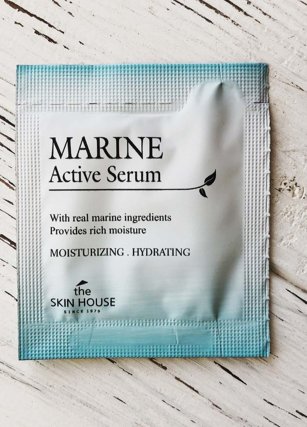 Сироватка зволожуюча для обличчя з керамідами Marine Active Serum (пробник), 2 мл The Skin House (203674678)