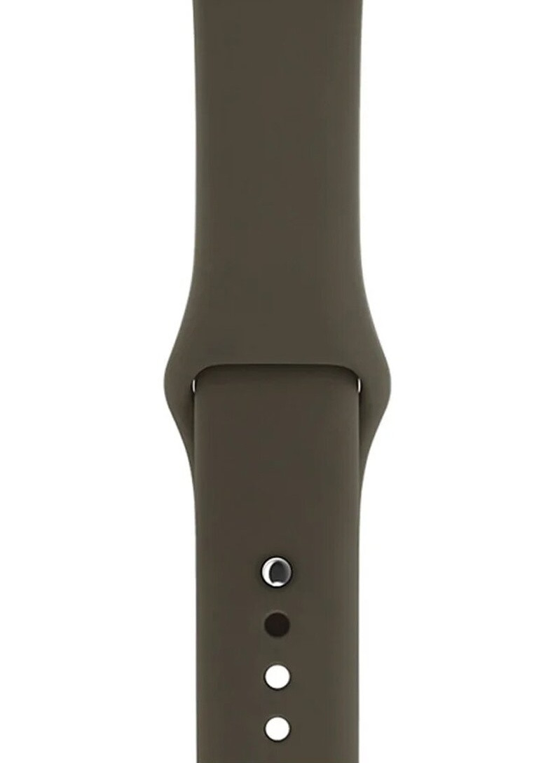 Ремінець Sport Band для Apple Watch 38 / 40mm силіконовий сірий спортивний Series 5 4 3 2 1 Dark Olive ARM (222374854)
