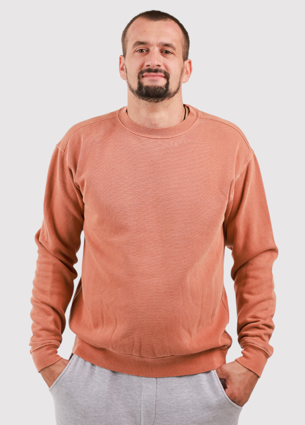 Теракотовий світшот Blue 84 однотонний без декору (359854771)