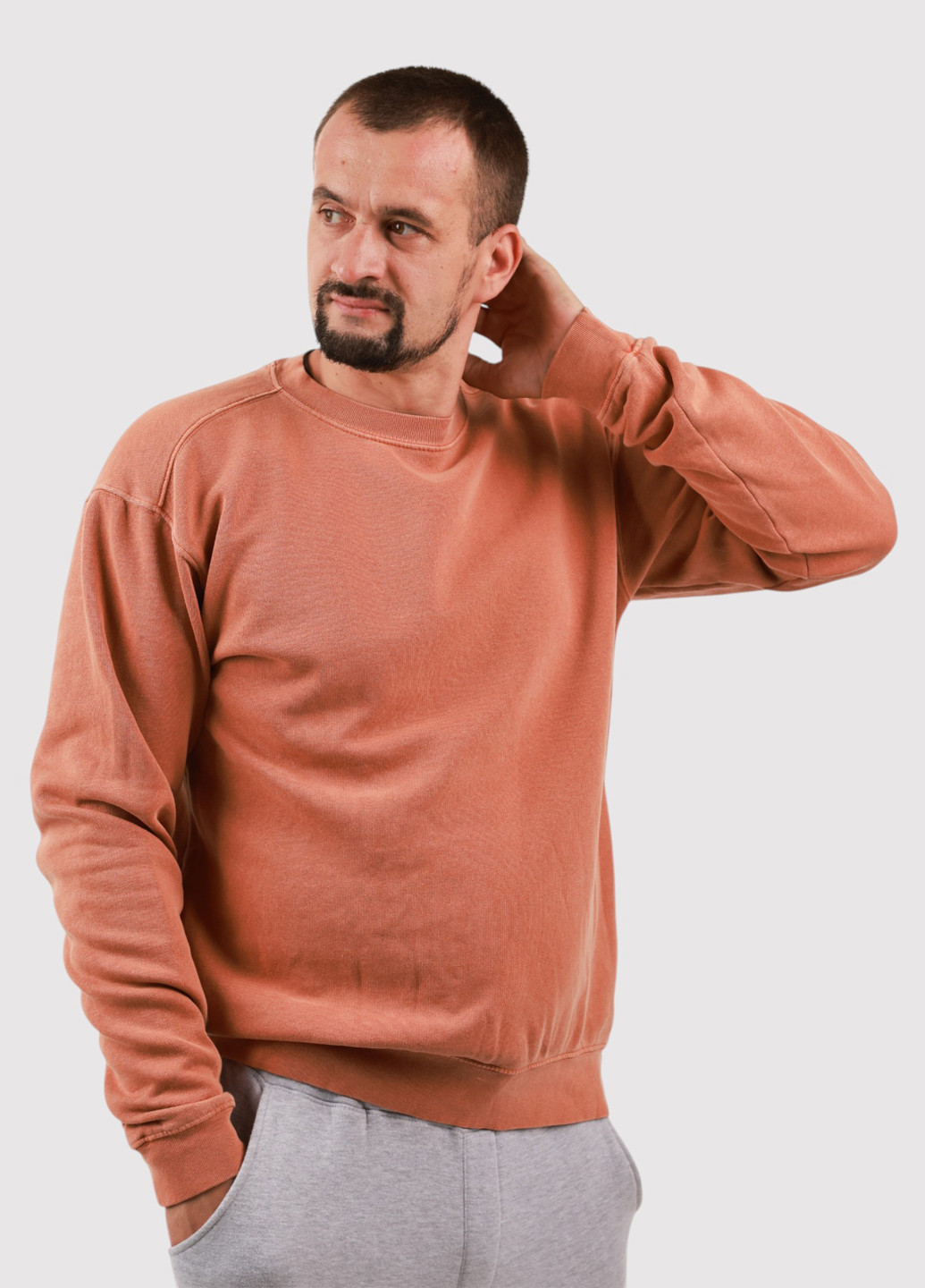 Теракотовий світшот Blue 84 однотонний без декору (359854771)