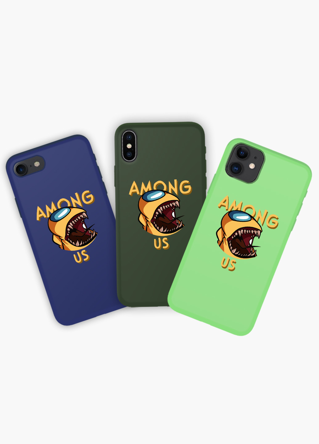 Чохол силіконовий Apple Iphone Xs Амонг Ас Жовтий (Among Us Yellow) (8938-2409) MobiPrint (219555290)