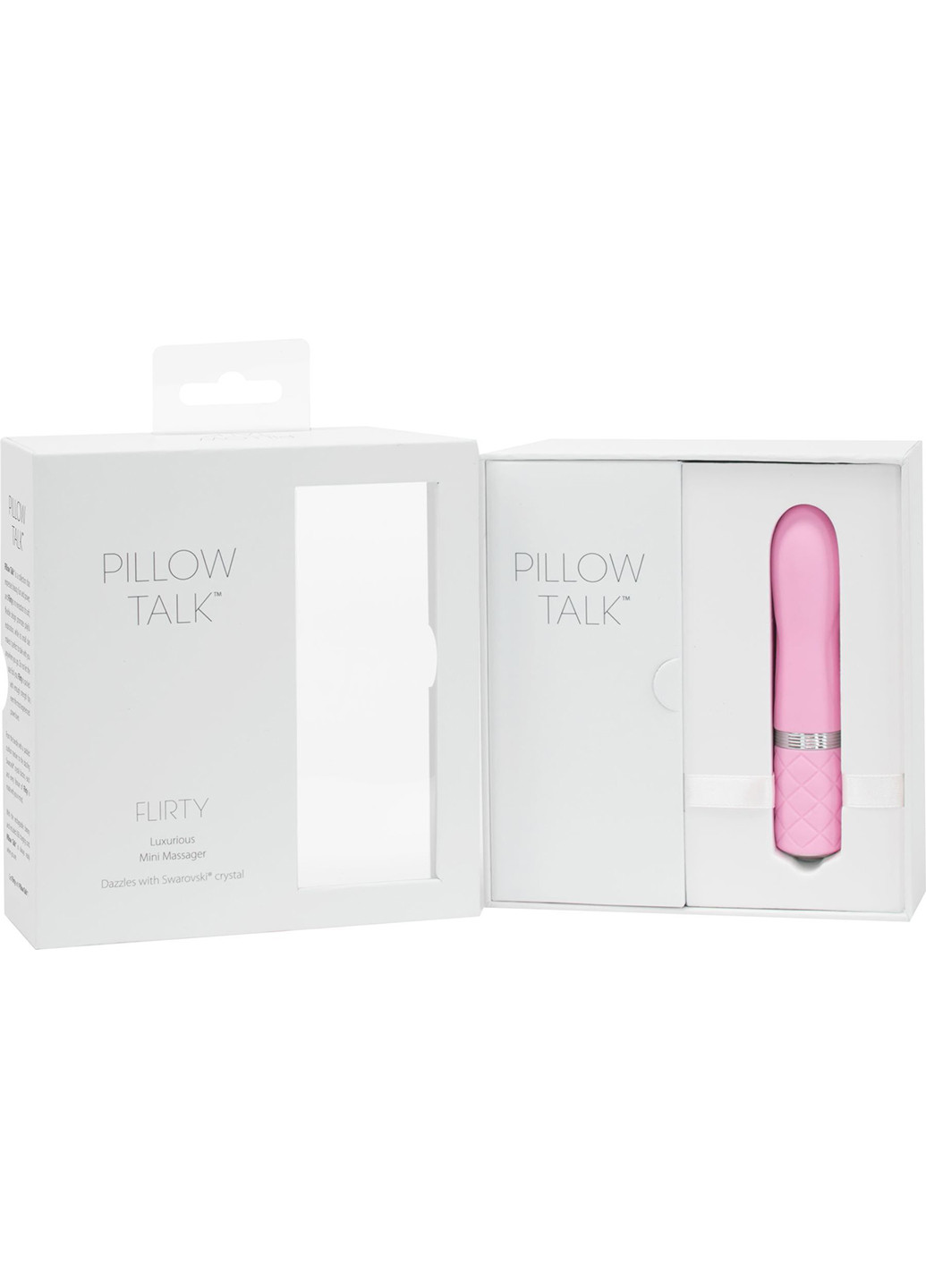 Роскошный вибратор - Flirty Pink с кристаллом Сваровски, гибкая головка Pillow Talk (254151920)