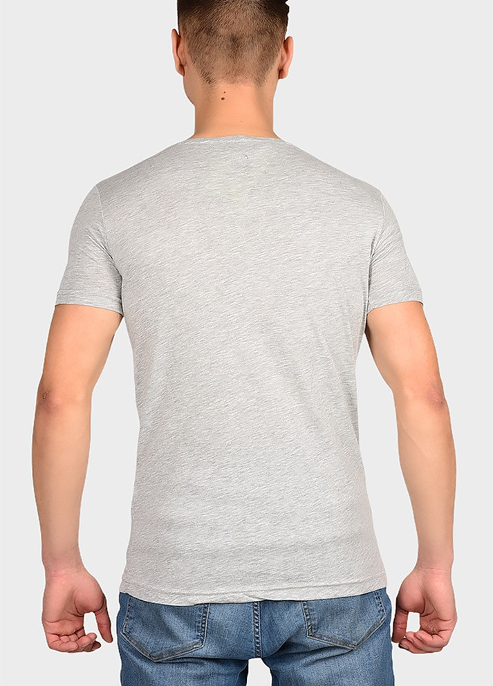 Сіра футболка чоловіча сіра розмір s AAA