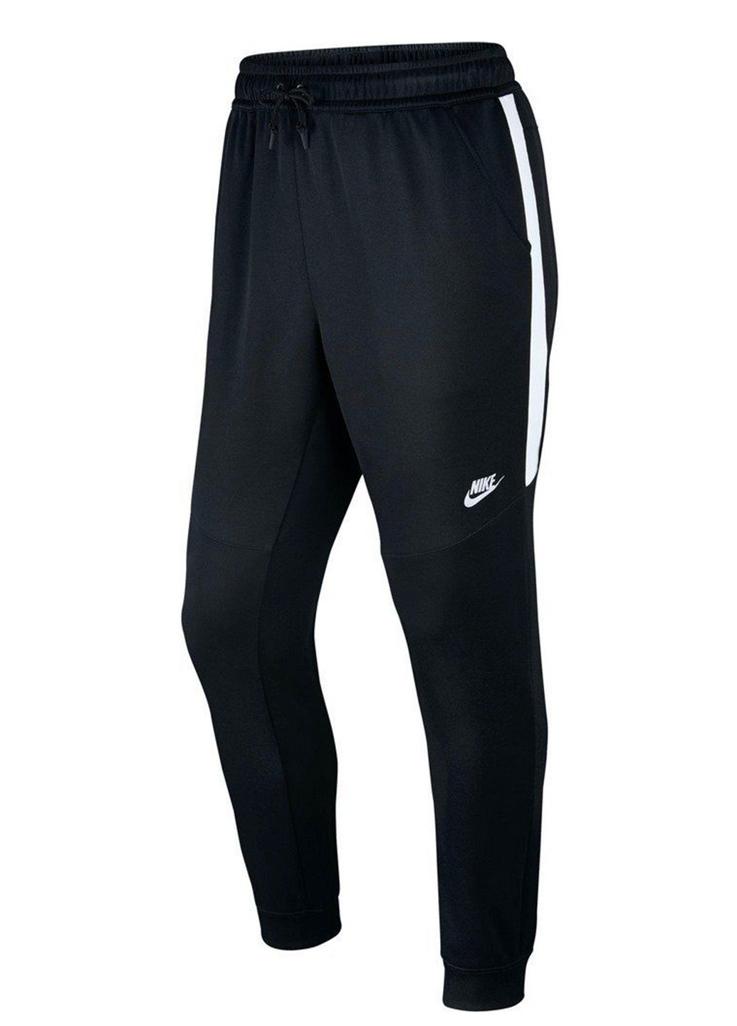 Черные спортивные демисезонные зауженные брюки Nike