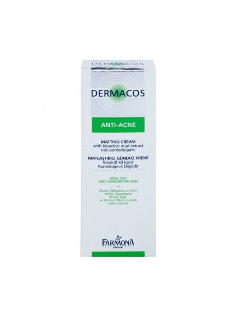 Денний матуюючій крем для лица Dermacos Anti-Acne UVA / UVB 50 мл Farmona 5900117095294 (249979714)