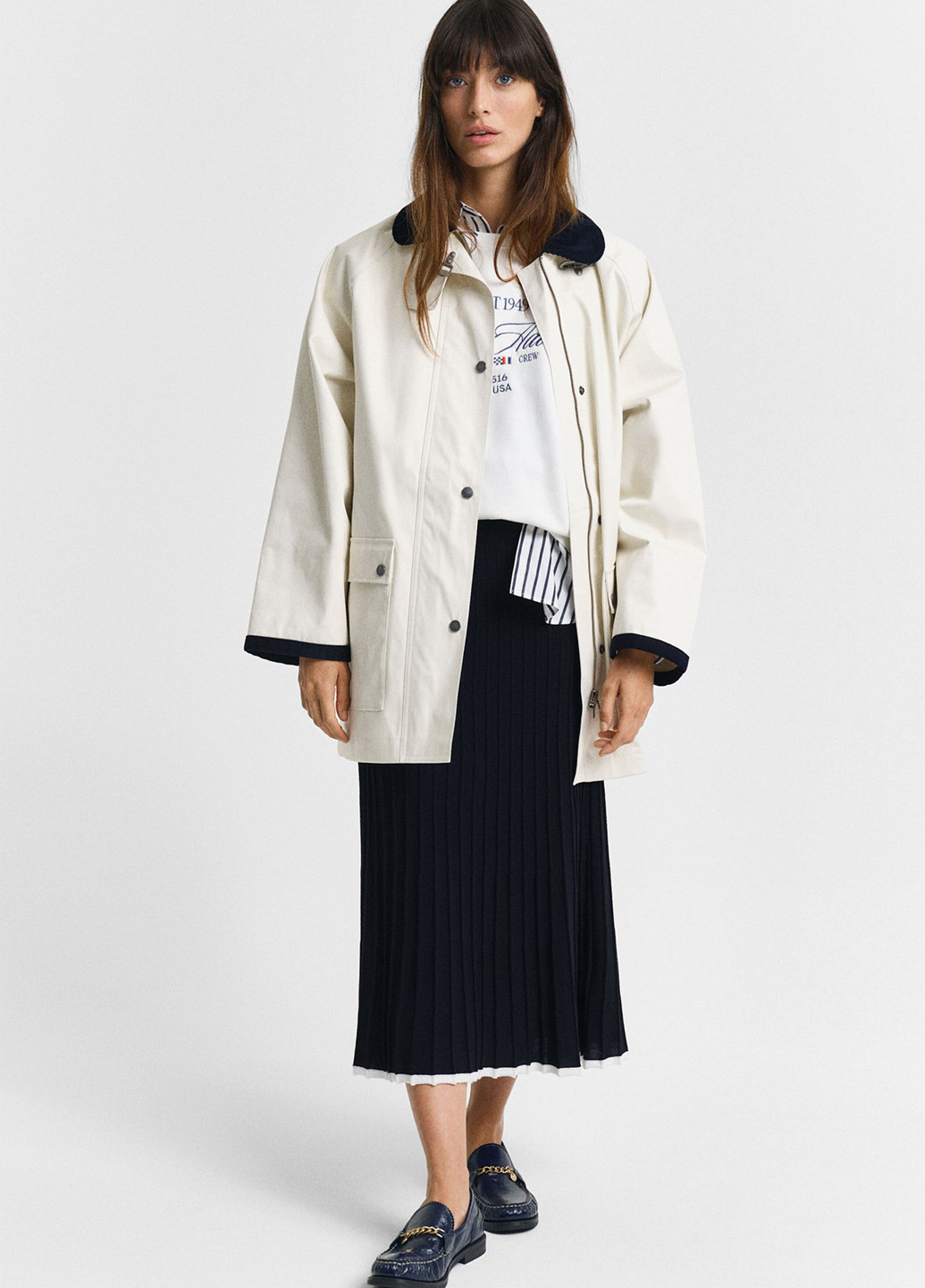 Біла демісезонна куртка Gant