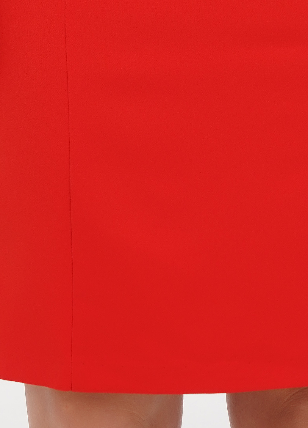 Красное кэжуал платье футляр Maurini однотонное