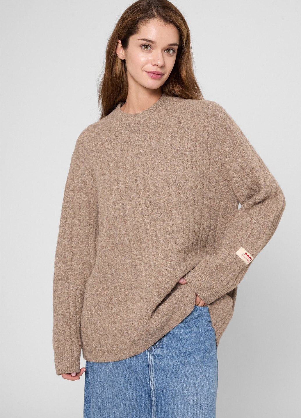 Бежевый зимний джемпер джемпер PRPY