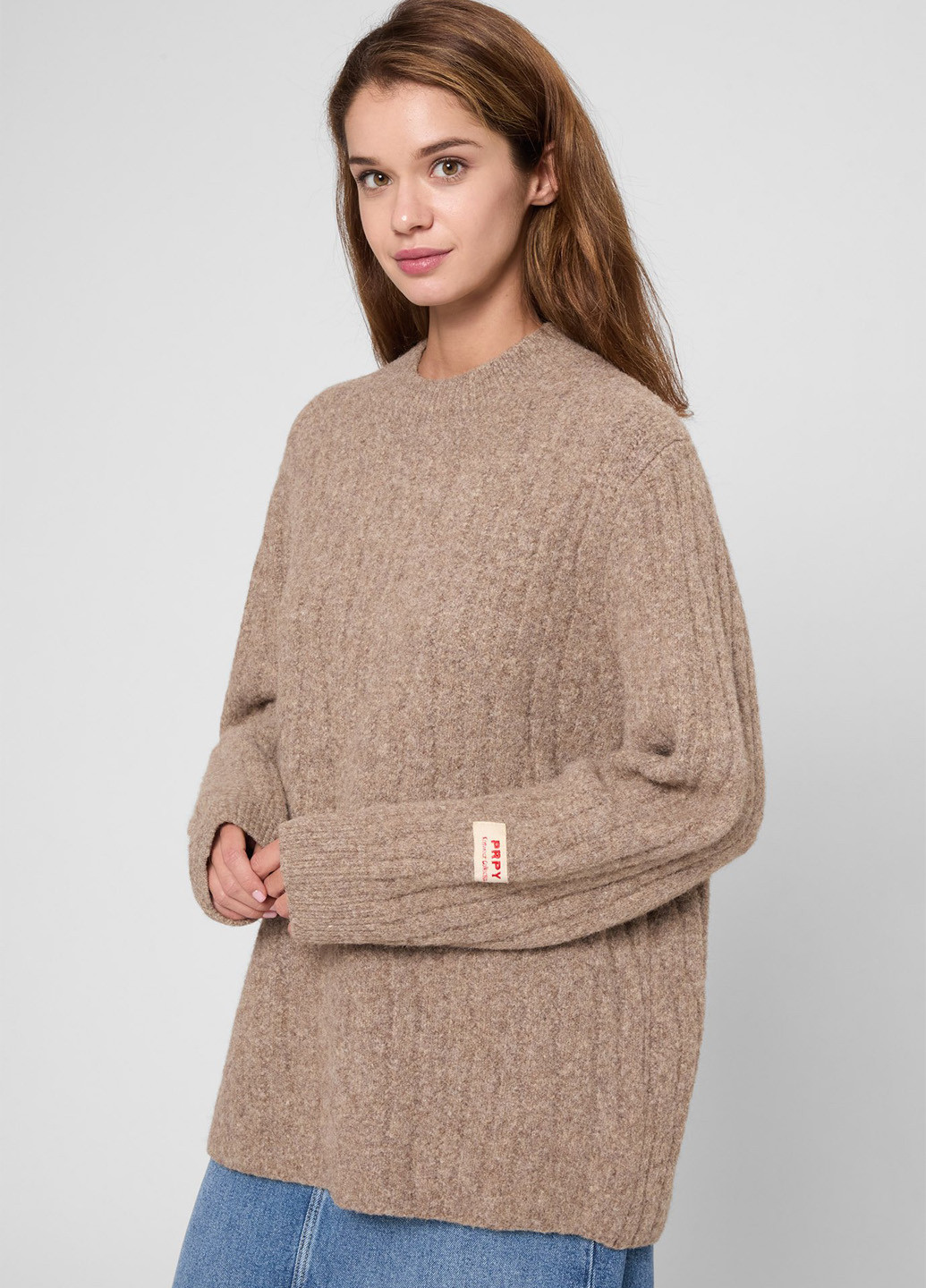 Бежевый зимний джемпер джемпер PRPY