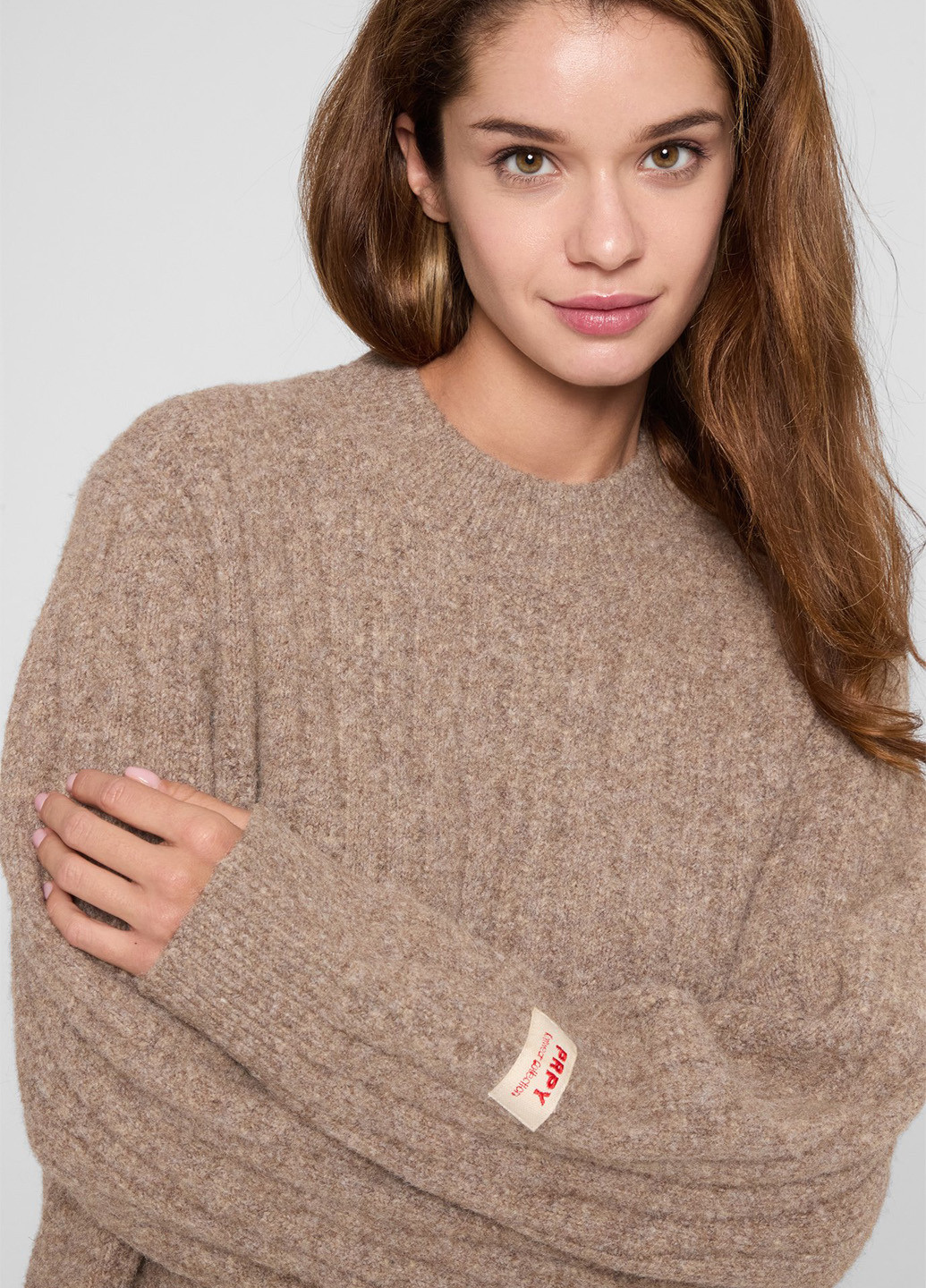 Бежевый зимний джемпер джемпер PRPY