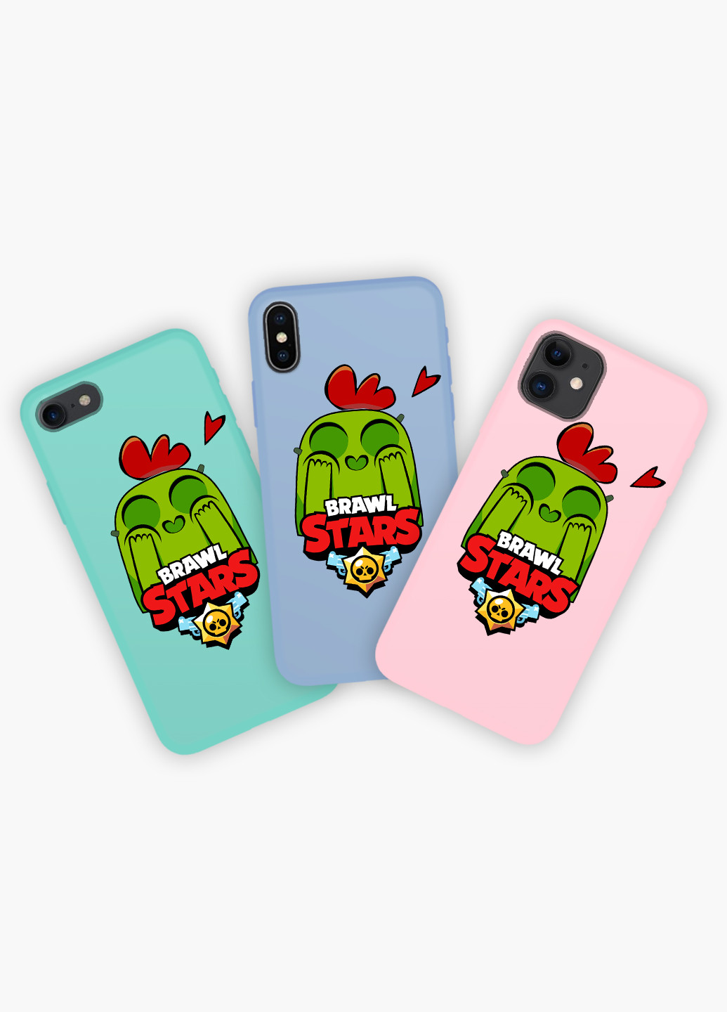 Чохол силіконовий Apple Iphone 8 Спайк Бравл Старс (Spike Brawl Stars) (6151-1010) MobiPrint (219284590)